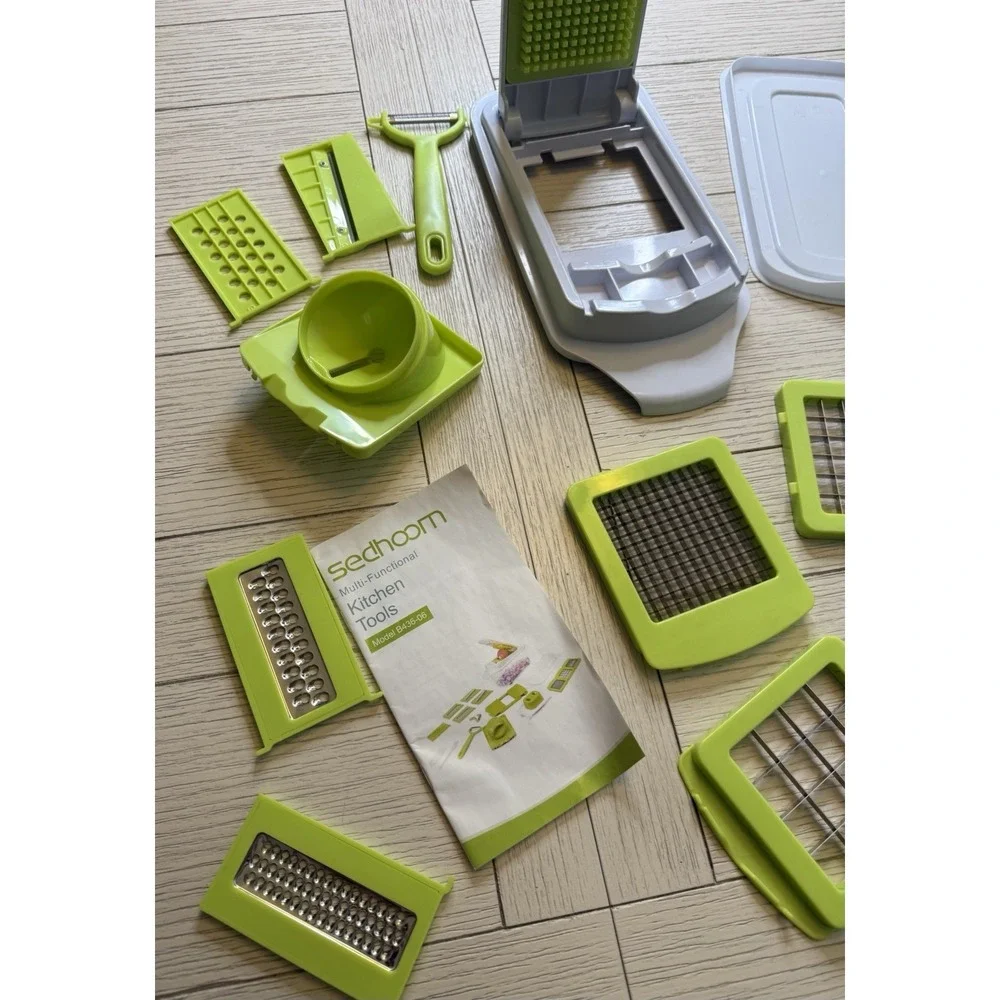 Sedhoom Direct Mandoline Slicer for Kitchen, Vegetable Slicer Spiralizer Chopper